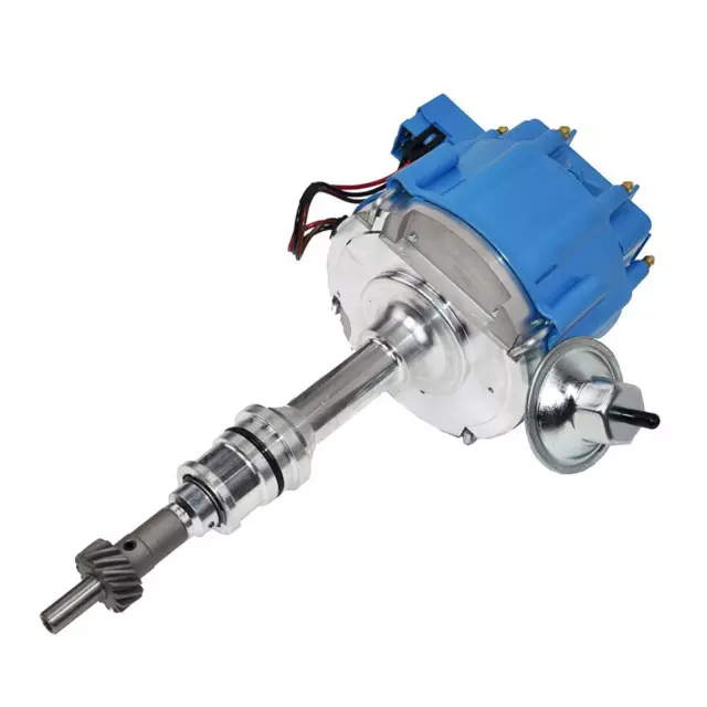 SBF Ford Small Block 260 289 302 HEI Ignition Blue Cap Distributor w/ 65K Coil