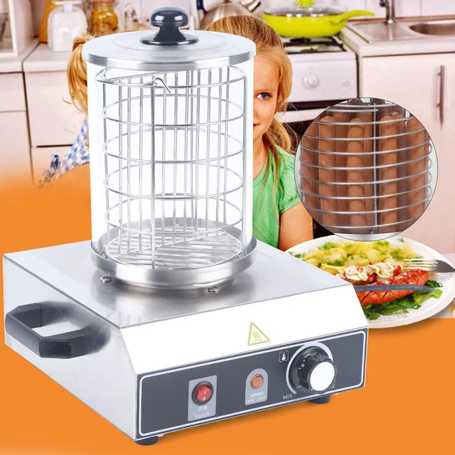 Elektrisch Hot Dog Wärmer Bockwurstwärmer Wurstkocher Edelstahl Wurstwärmer 350W