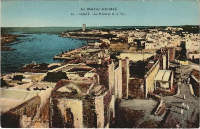 CPA AK MOROCCO RABAT La Medersa et le Port (38888)