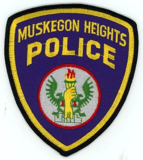 Michigan Mi Muskegon Heights Police Nice Shoulder Patch Sheriff