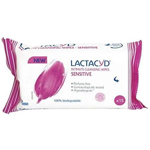 Nuevas toallitas íntimas femeninas diarias Lactacyd 10 hojas