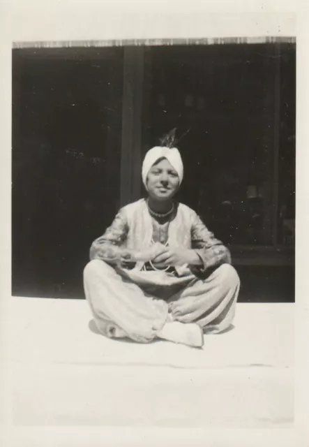 B2 - Foto Photo Fotografia anni 60 - Giovane Uomo con Turbante India Costumi
