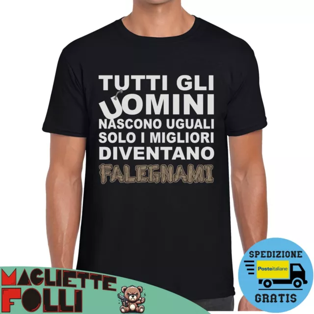 T-shirt uomo Falegname maglietta fashion tshirt moda stampa ironica e divertente