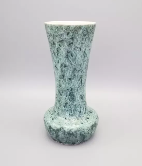 New Devon Pottery vase sea green honeycombe glaze