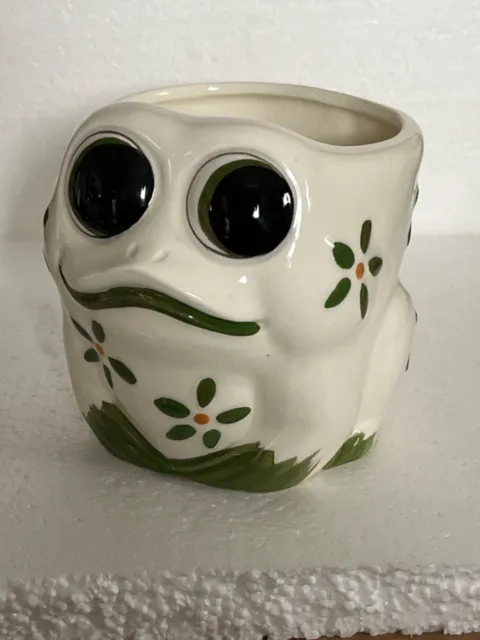 VINTAGE CERAMIC FROG Planter. Made In Japan With Tag $16.99 - PicClick