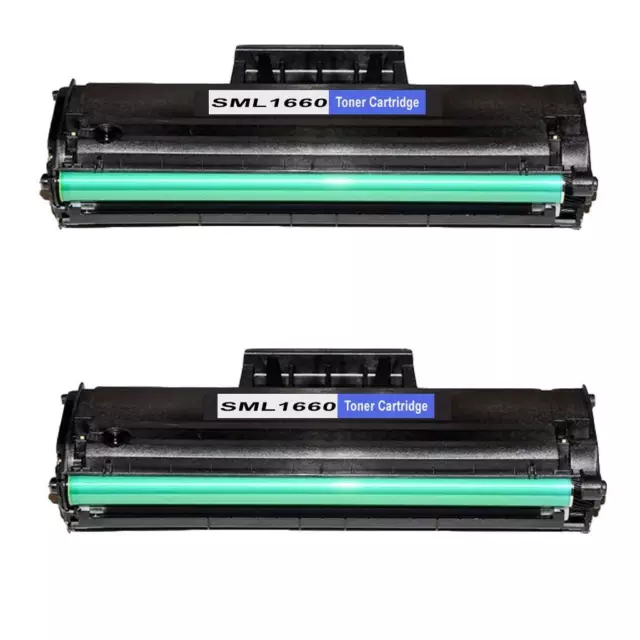 2 Black Toner Cartridge For Samsung ML1660 ML1665 ML1670 ML1860 MLT-D1042S