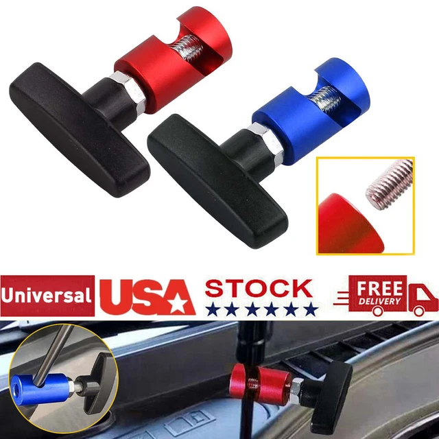 Red Blue Automotive Hood Lift Rod Support Clamp Shock Prop Strut Stopper 2x 1x