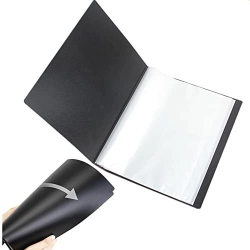 60-Pocket Binder with Clear Sleeves for Displays 120 Pages8.5 x 11 / 9 x 12 i...