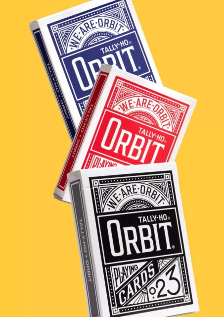 Tally Ho X Orbit 3 Deck Bundle, Cardistry Playing Cards