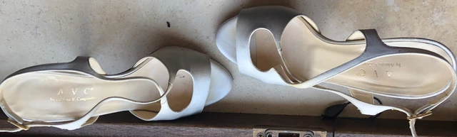 SCARPE DA CERIMONIA adriana v campanile raso beige 38 EUR 10 00 PicClick IT