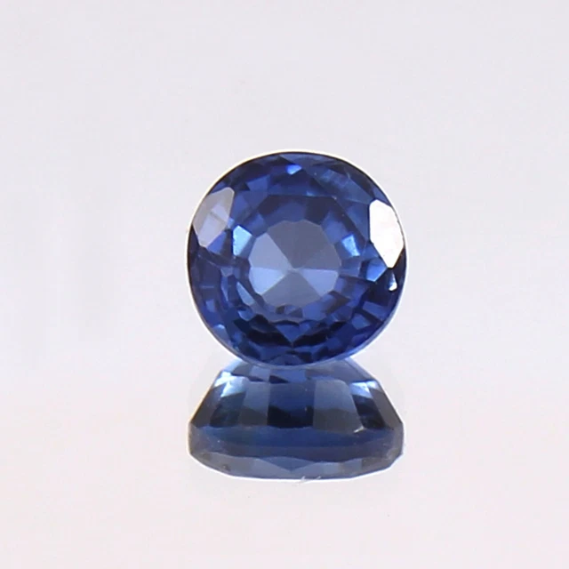 Saphir Naturel Bleu-vert Rond 0.73 Carat - Provenance Australie, Traitement Aucun, Parfait état
