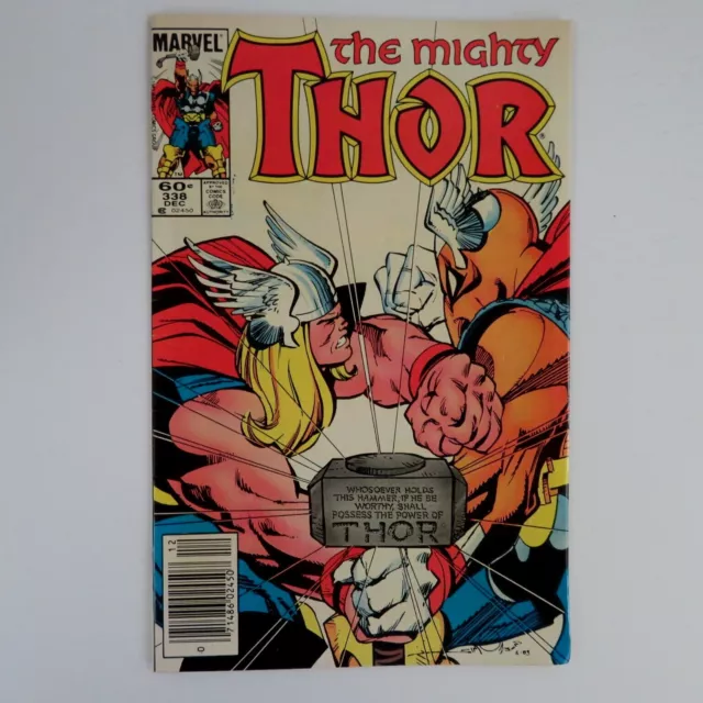 Thor 338 (1983) 2nd app Beta Ray Bill Newsstand Marvel OT