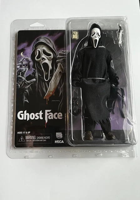 NECA Ghost Face Reel Toys Retro Clothing Figure 8" Horror Movie NIP Scream