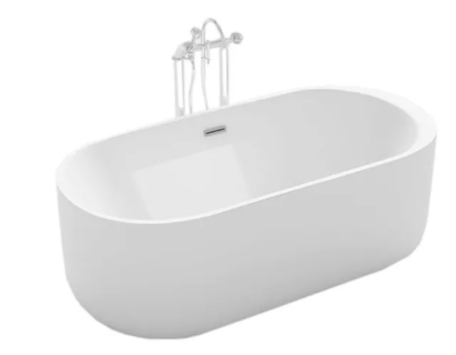 Diseño de modelo de 1700 x 750 x 600 baño independiente Wetzikon nuevo blanco