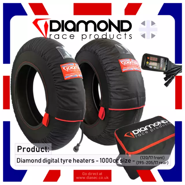 Diamond Race Products - Digital Neumático Calentadores De / Para 1000cc-200