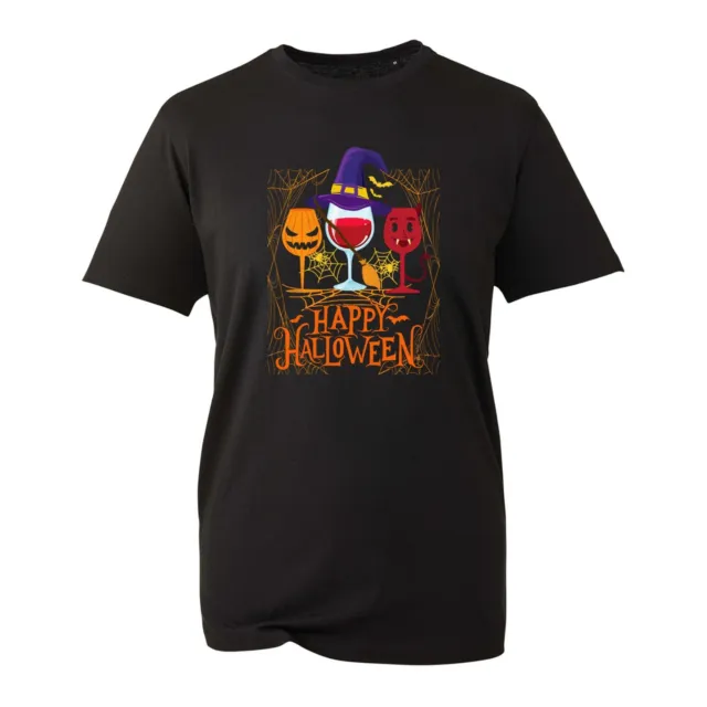 T-shirt Happy Halloween, Witch Pumpkin Spider regalo di Halloween maglietta unisex top