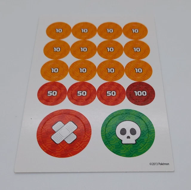 Pokemon XY Evolutions 2013 Card Token Markers Unused Pack Fresh Freepost
