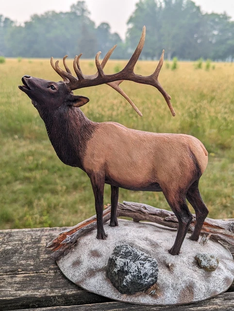 DANBURY MINT "Winter Call” ELK BULL SCULPTURE FIGURINE BY CURTIS CHRISTENSEN DANBURY MINT "Winter Call” ELK BULL SCULPTURE FIGURINE BY CURTIS CHRISTENSEN
