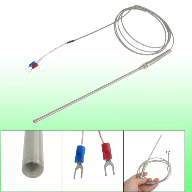 K Type Thermocouple Temperature Measurement Sensor Probe Cable 1.65M