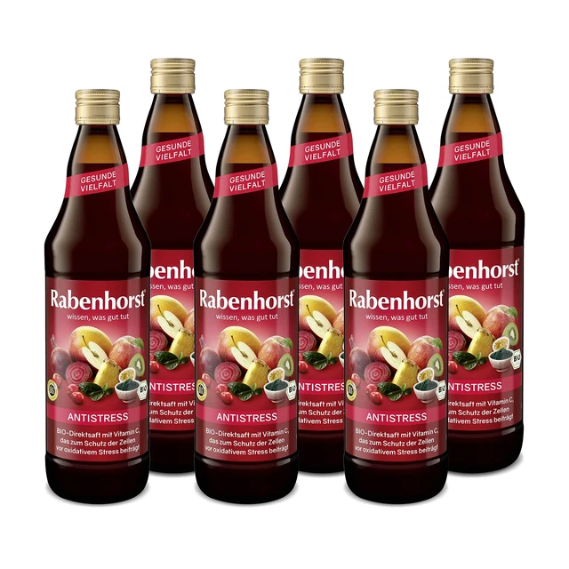 RABENHORST Succo di barbabietola Antistress Matcha e Spirulina Alghe 6x700ml 8/24