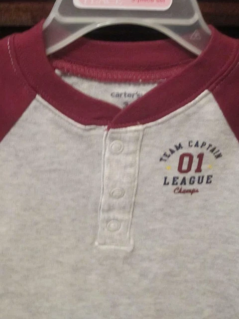 NWT/Carters Infant Boys Bodysuit/3 Mos/MVP/Team CAPTAIN/League Champs/Super Cute