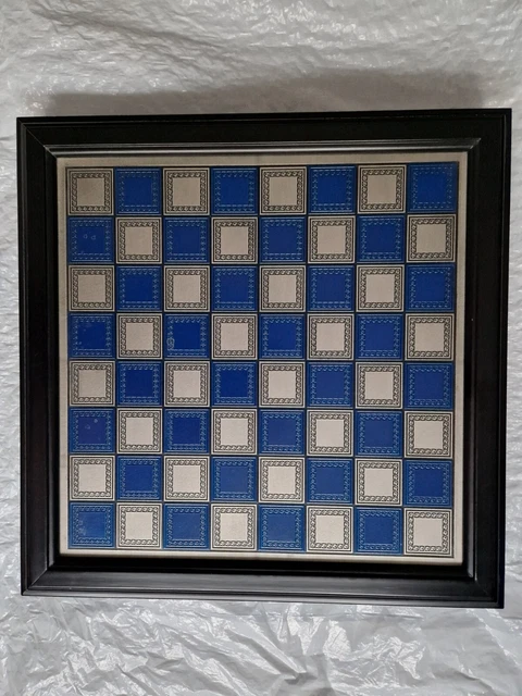 Vintage Chess Set Franklin Mint 1987 Battle Of Waterloo Plus Chess Cabinet