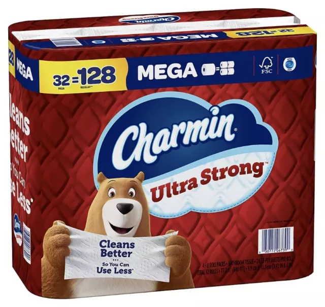 Charmin Ultra Strong Mega Roll Toilet Paper, 32 ct.