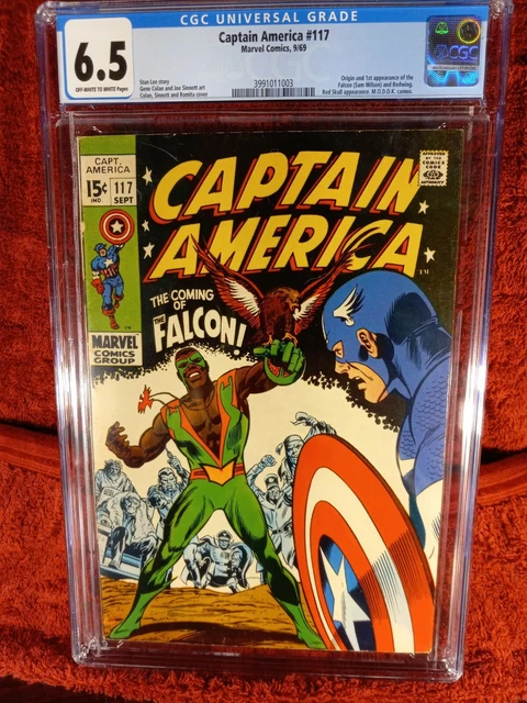 Captain America 117 CGC graded 6.5 First Appearance And Origin Falcon