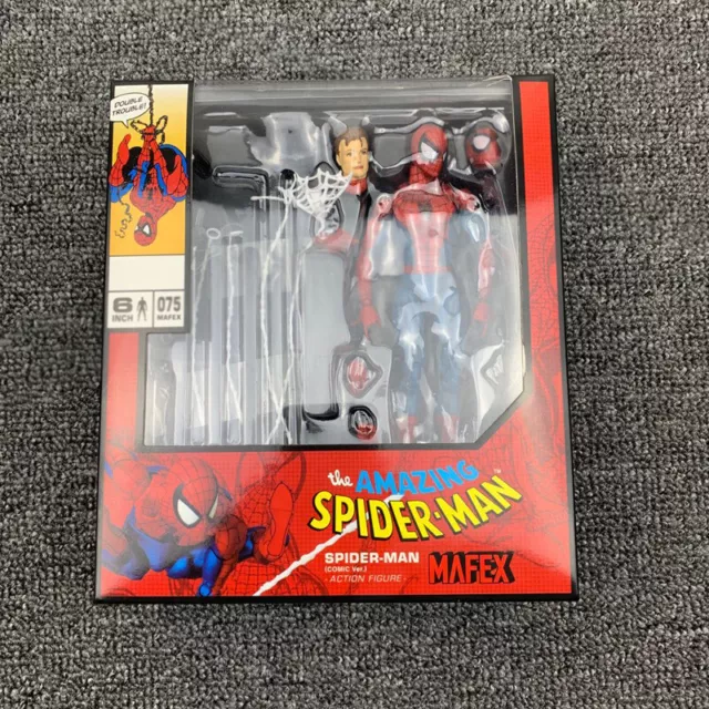 New Mafex No.075 Marvel The Amazing Spider-Man Comic Ver. Action Figure Box Set 2