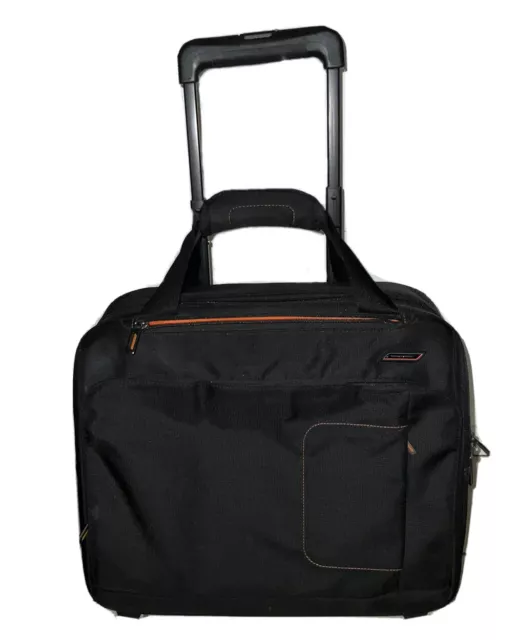 Briggs & Riley VBR412X Expandable Black Rolling Wheeled Briefcase Laptop Bag