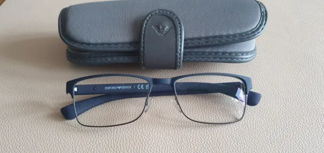 Emporio Armani black glasses frames. EA 1052 3155. With case.