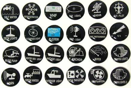 Set Adesivi Per Interruttori - 24 Simboli, Ventola, Campana, Frecce, Per Smart Home (10mm) - Foto 6