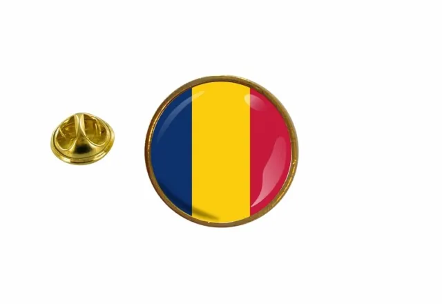 pins pin badge pin's drapeau tchad chad rond cocarde