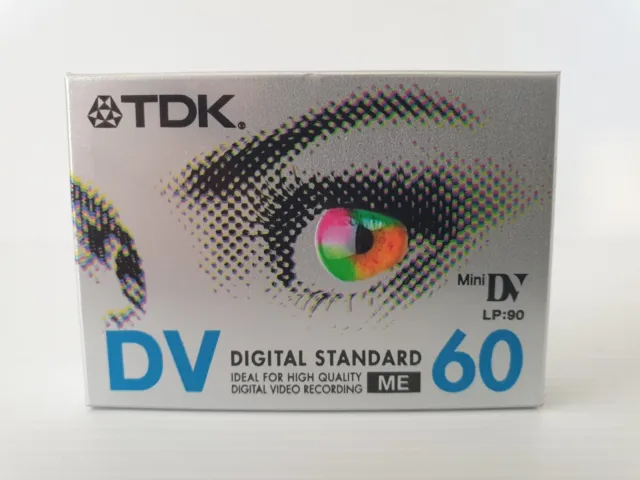 Genuine Brand New TDK Mini DV 60 (LP 90) DVM-60MEEA Digital Video Cassette