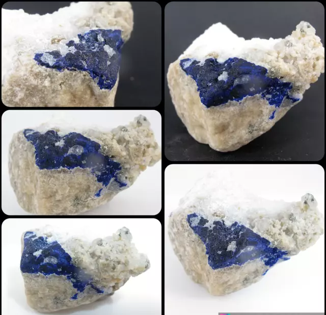 Esemplari di cristallo Reiki di guarigione Chakra di lazurite rara blu...