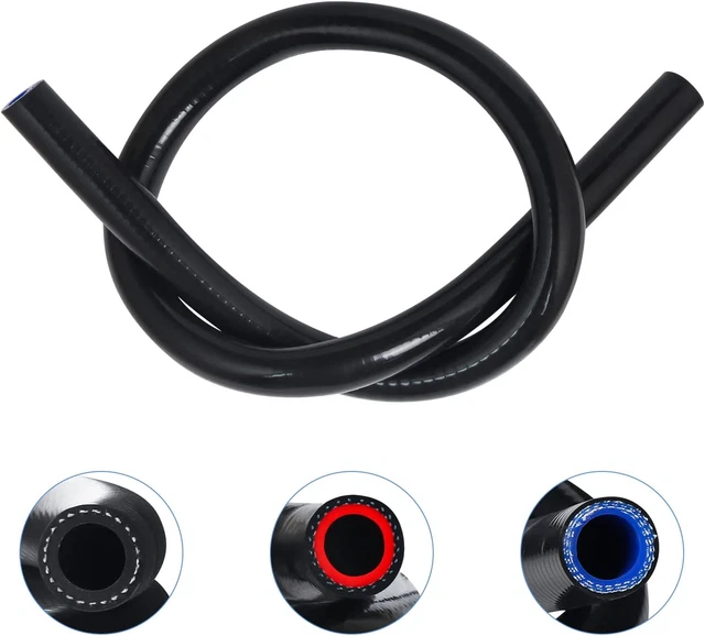 KDP 5/8"X5FT(ID:16MM) 1.5 M Silicone Heater Hose Coolant Radiator Vacuum Line, 1