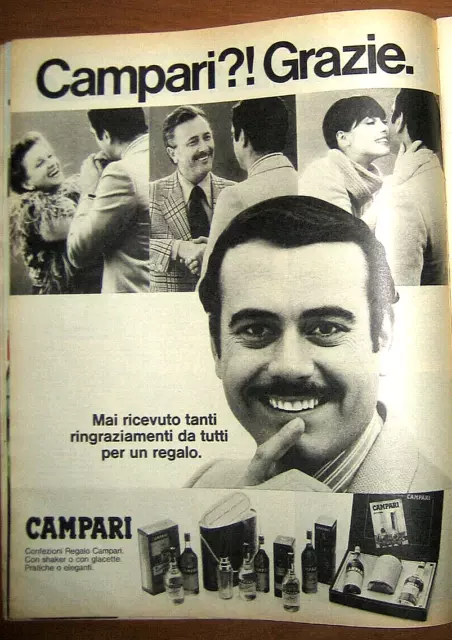 PUBBLICITA CAMPARI - vintage 1976 advertising werbung
