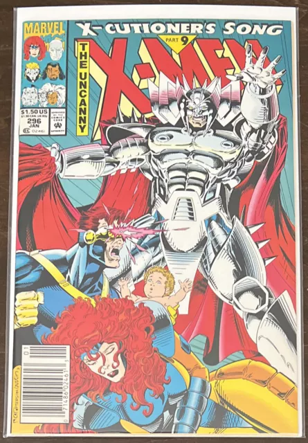 Uncanny X-Men #296 NM 9.4 NEWSSTAND X-CUTIONER’S SONG MARVEL COMICS 1993