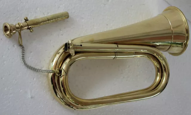 Sale Sai Musical Bugle Nicely/Tuned Golden - with Case Mouthpiece..