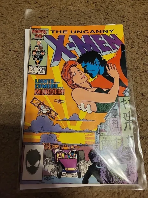 The Uncanny X-Men #204 April 1986 Marvel Comics Comic Book