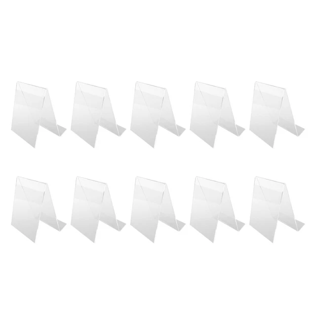 10 Pcs Acrylic Book Stand,Clear Acrylic Display Stand, Clear Holder for6567