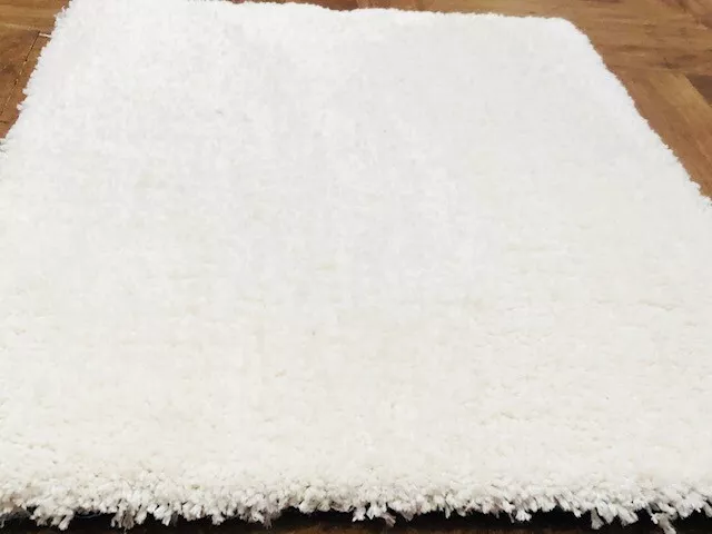 SIRI RUG SHAG WHITE Modern Large Floor Mat Carpet 160X230 CM FREE DELIVERY*