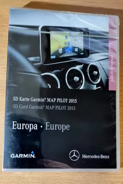 Mercedes Benz original Navigation SD Karte Garmin Map Pilot 201516 Neu + Versieg