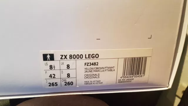 Adidas ZX 8000 Lego -FZ3482- bunt Gr. 42 NEU OVP TOPRARITÄT 3