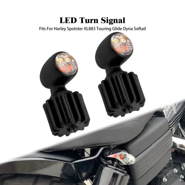 Schwarz Motorrad Universal Extrem klein LED Blinker Bremslicht Lauf Lampe 3 in 1