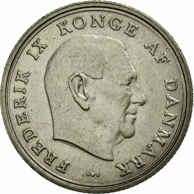 [#74002] Coin, Denmark, Frederik IX, Krone, 1967, AU(55-58), Copper-nickel, KM:8