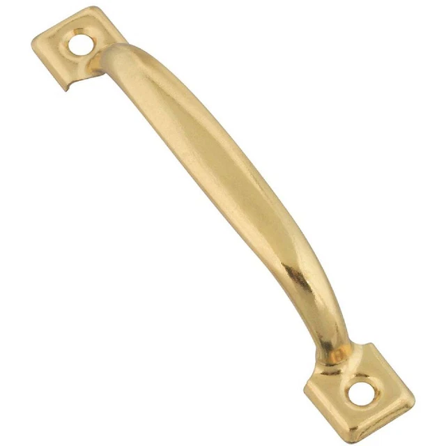 National 4-3/4 In. Brass Door Pull N117754 Pack of 10 National N117754