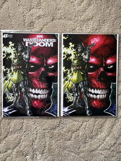 Wastelanders Doom #1 - Clayton Crain Red Skull Variant Set  Trade Dress + Virgin