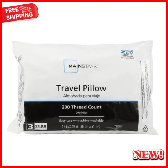 Mainstay Soft Comfort Memory Foam Travel Neck Head Pillow Complete Rest Pillows
