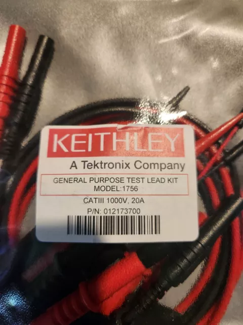 Kit de sonda Keithley Tektronix 012-1737-00 1756 propósito general 1000V 20A (NUEVO) 2